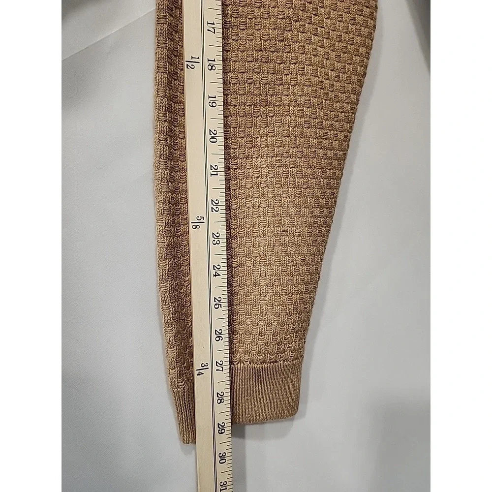 Mizzen+Main NWT Hillcrest Crewneck Sweater‎ Mens XXL Beige Cotton/Wool Blend New